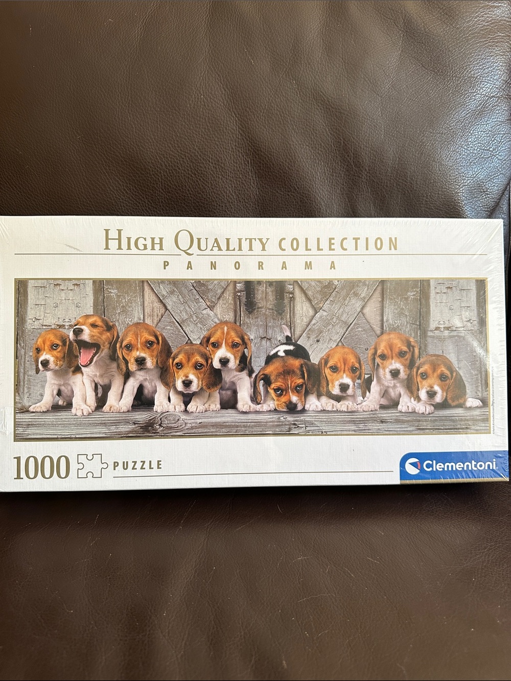 High Quality Collection Panorama Puzzle - Beagle Puppies (1000 pc)